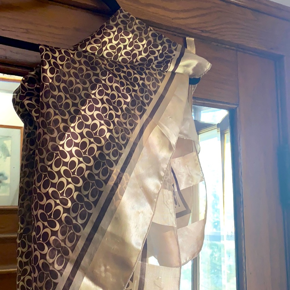Vintage Coach Silk Scarf